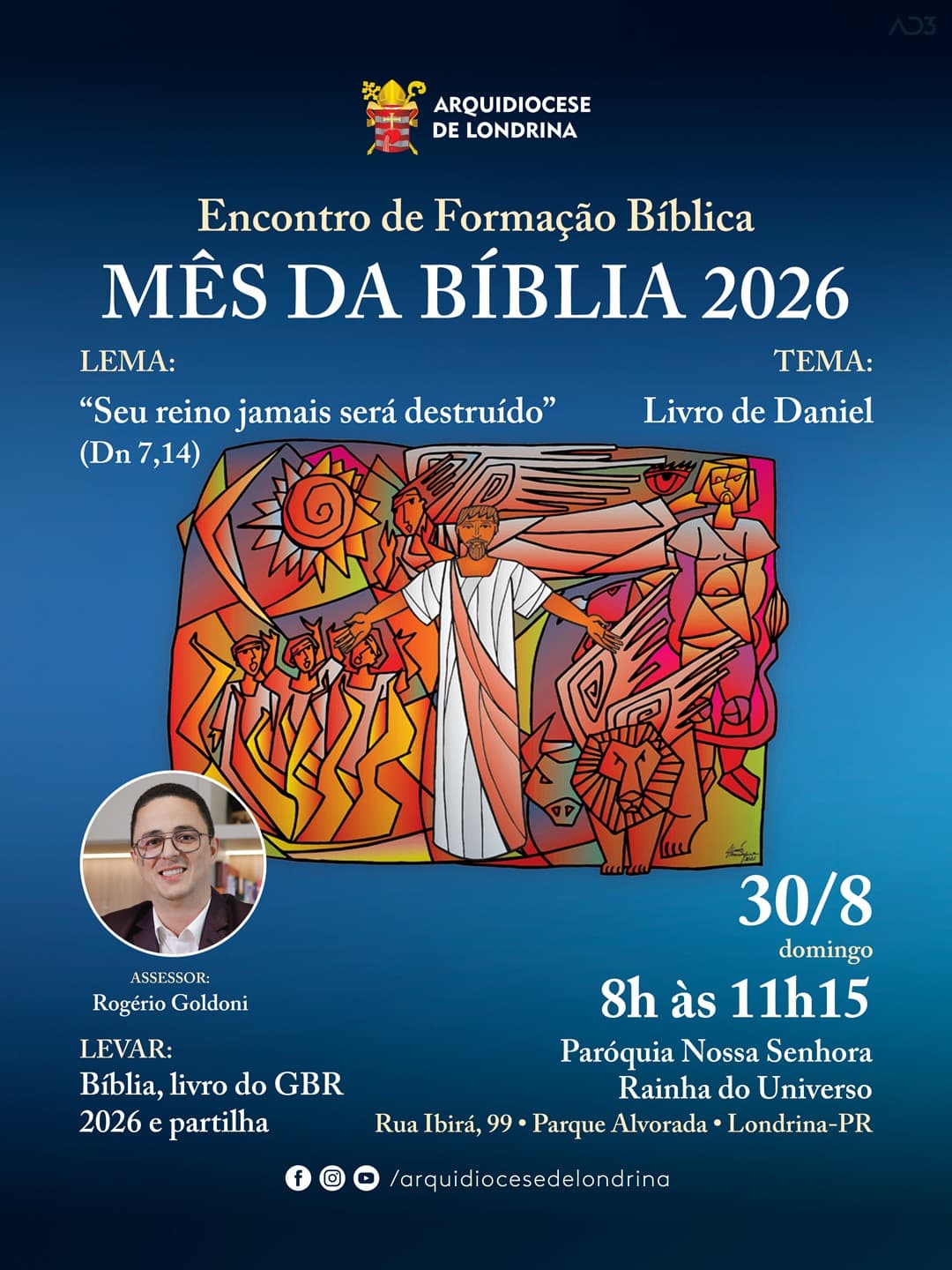 MÊS DA BÍBLIA 2026 • FORMAÇÃO SOBRE O LIVRO DE DANIEL